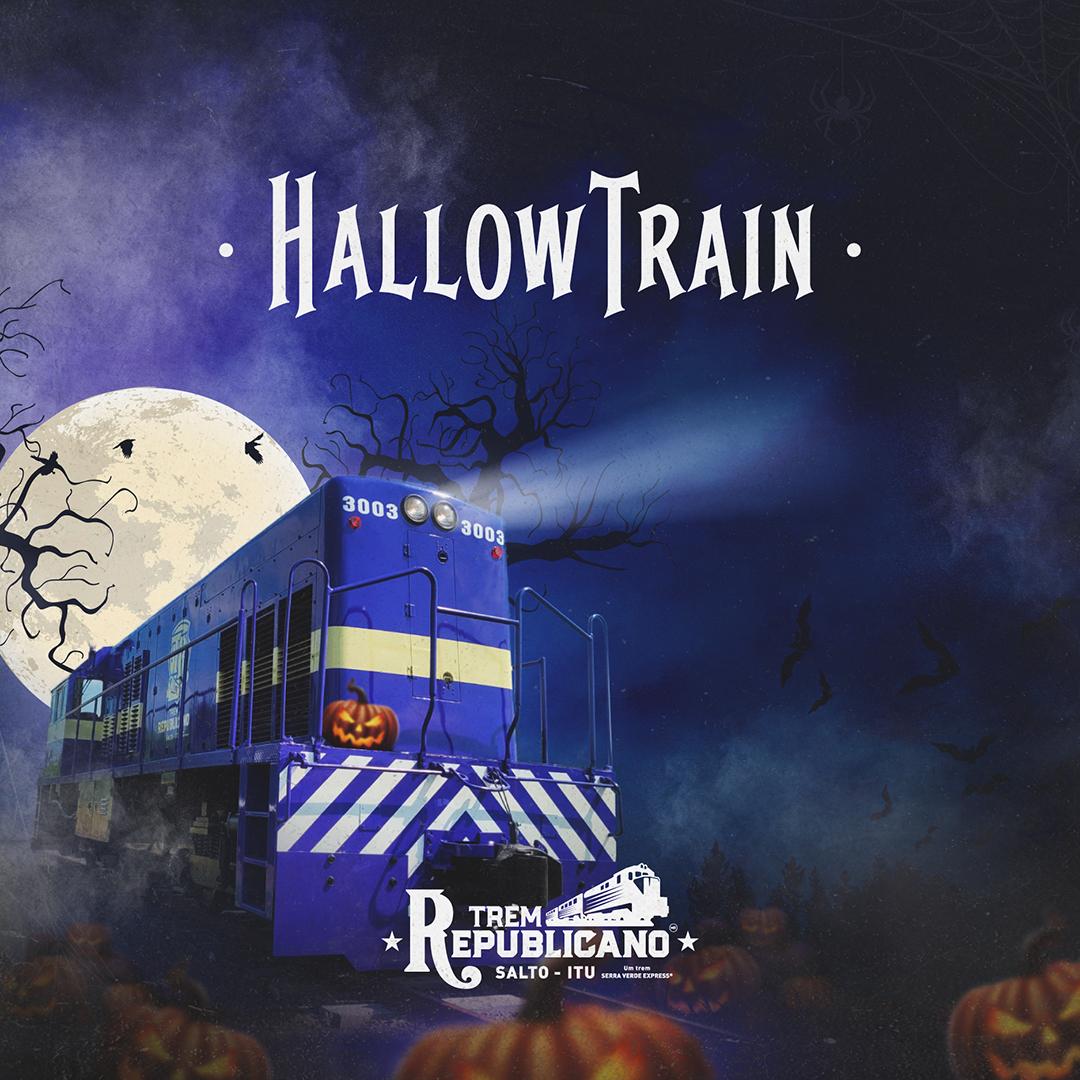 Trem Republicano realiza festa de Halloween no vagão